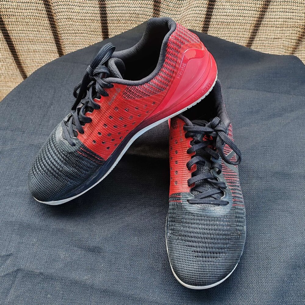 🔥 Reebok CrossFit Trainers – Red & Black Lightweight Gym Shoes